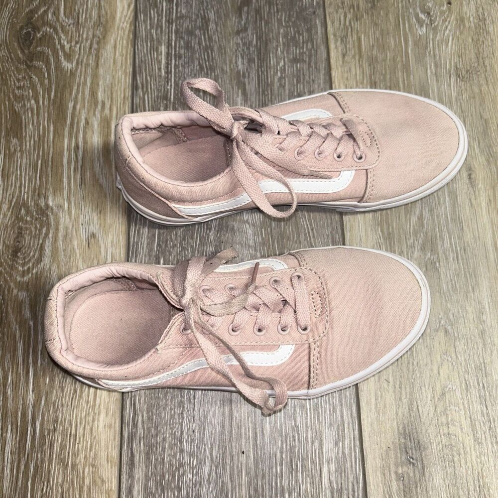 Vans Old Skool Low Top Pink Skate Sneaker Shoes Missy Girls Kids Youth US Size 3 - Picture 2 of 11